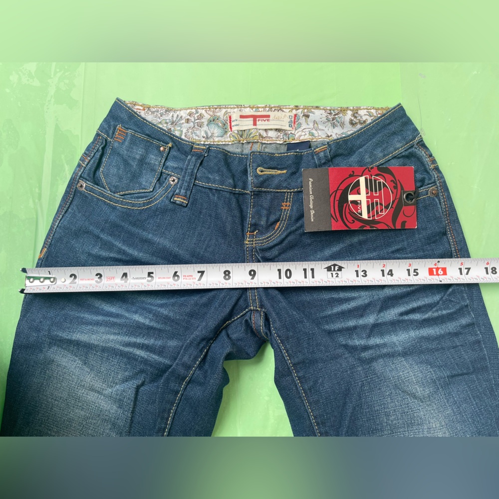 LOW RISE VINTAGE Women’s Blue Denim Jeans - Classic Bootcut SIZE 1 - Picture 12 of 15
